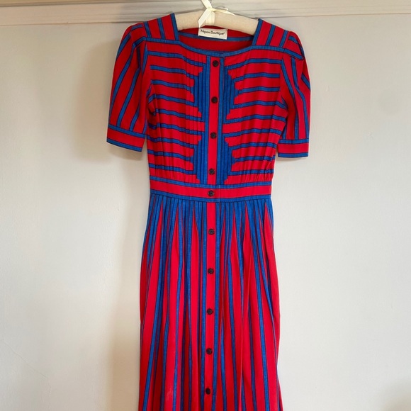 VINTAGE Nipon Boutique Cotton Daydress - Picture 1 of 7